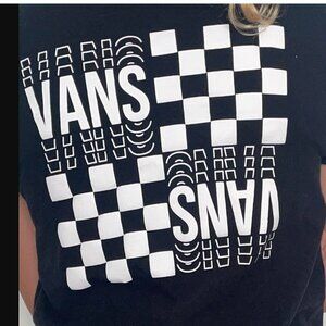 Vans Women's Black T-shirt- Size L